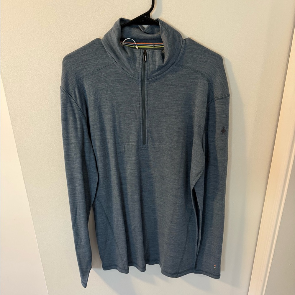 Men’s Large Smartwool Gray Pullover NWT